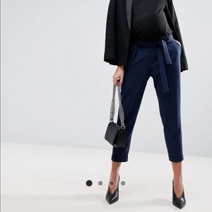 ASOS maternity pants with obi tie - size 6